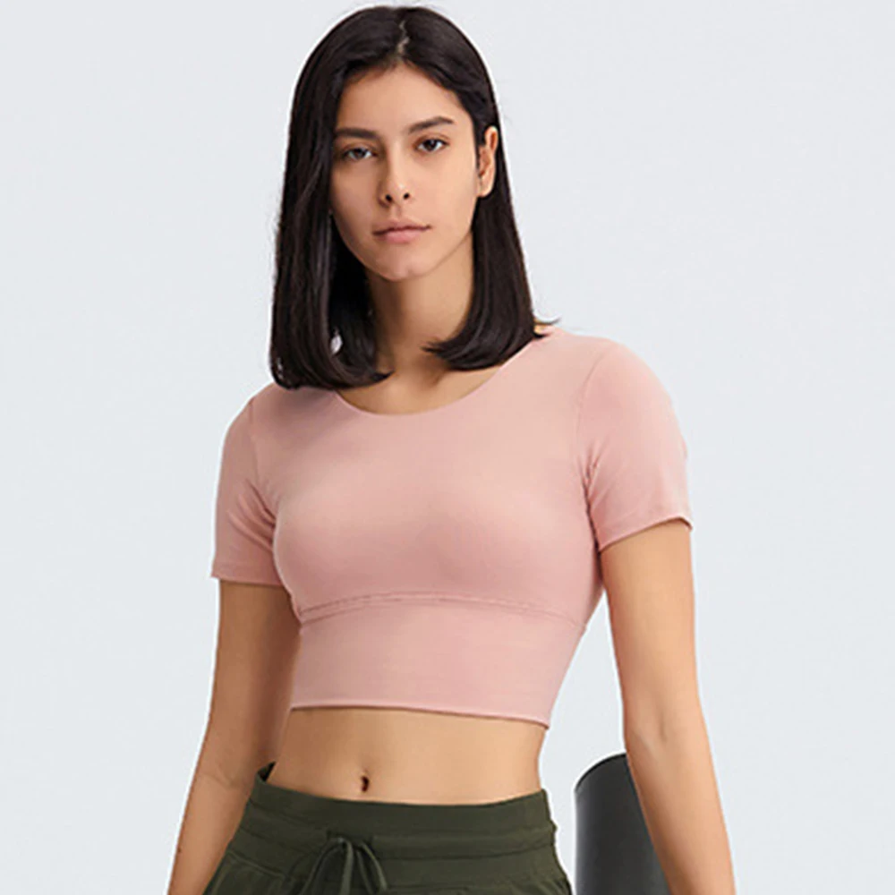 2022 Summer Yoga Shirts Workout Open Back Top Short Sleeve Crop Top Women Spring Autumn Gym Cross Back Sports Shirt Short Sleeve
2022 Summer Yoga Shirts Workout Open Back Top Short Sleeve Crop Top Women Spring Autumn Gym Cross Back Sports Shirt Short Sleeve