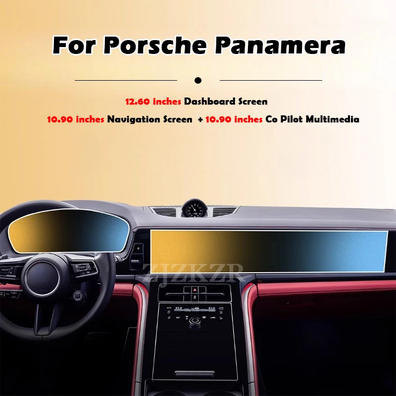 For Porsche Panamera 2024-2026 Tempered Glass Screen Protective Film Unibody Dual Screen Car Infotainment Dual Screen Protector
For Porsche Panamera 2024-2026 Tempered Glass Screen Protective Film Unibody Dual Screen Car Infotainment Dual Screen Protector