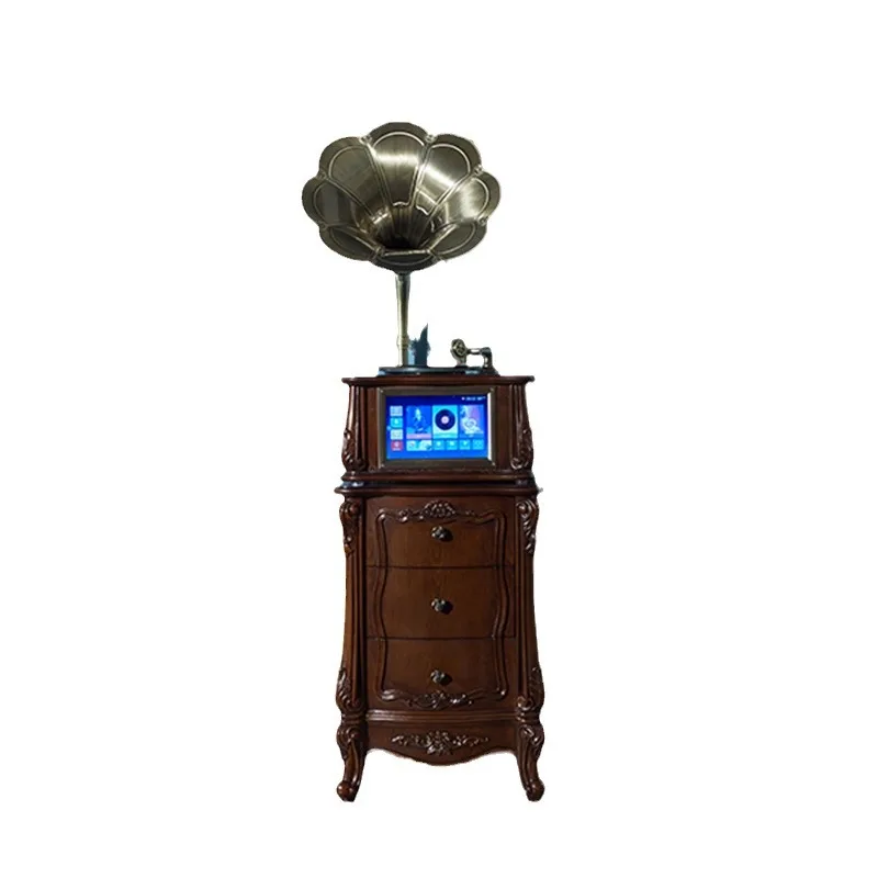 Retro display phonograph KTV can be connected to TV Multifunctional living room home audio record player
Retro display phonograph KTV can be connected to TV Multifunctional living room home audio record player