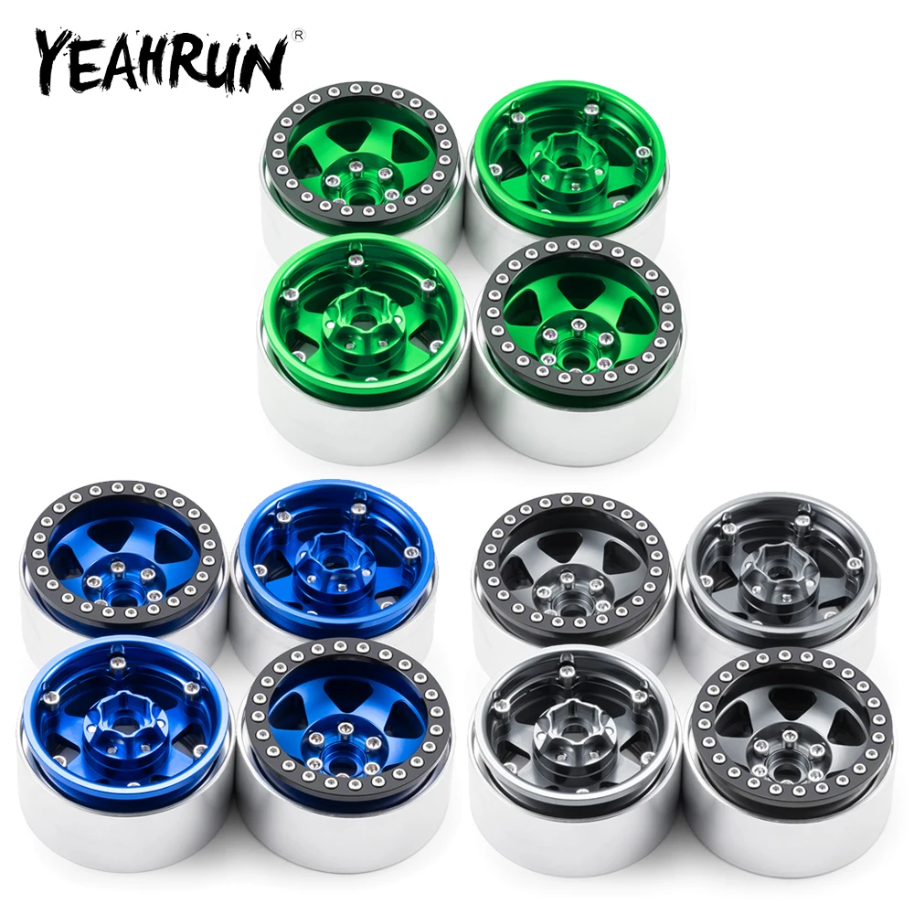 YEAHRUN 1.9 Inch Metal Alloy Beadlock Wheel Rims Hubs for Axial SCX10 TRX-4 D90 1/10 RC Crawler Car Truck Model Upgrade Parts
YEAHRUN 1.9 Inch Metal Alloy Beadlock Wheel Rims Hubs for Axial SCX10 TRX-4 D90 1/10 RC Crawler Car Truck Model Upgrade Parts