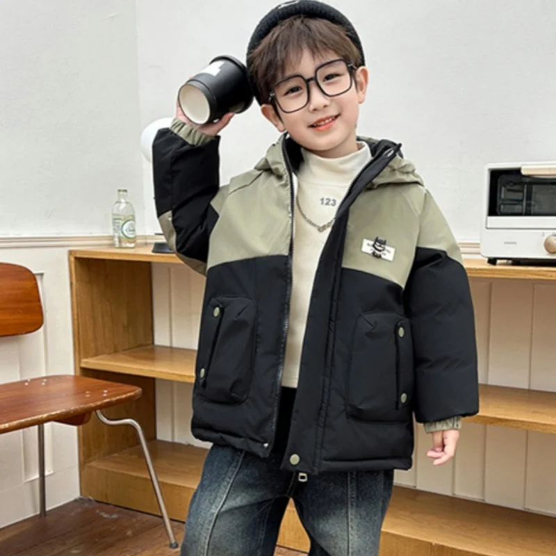 Boys Coat Cotton Jacket Windbreak Outerwear 2025 Cool Autumn Thicken Warm Cotton Winter Teenagers Children's Clothing
Boys Coat Cotton Jacket Windbreak Outerwear 2025 Cool Autumn Thicken Warm Cotton Winter Teenagers Children's Clothing