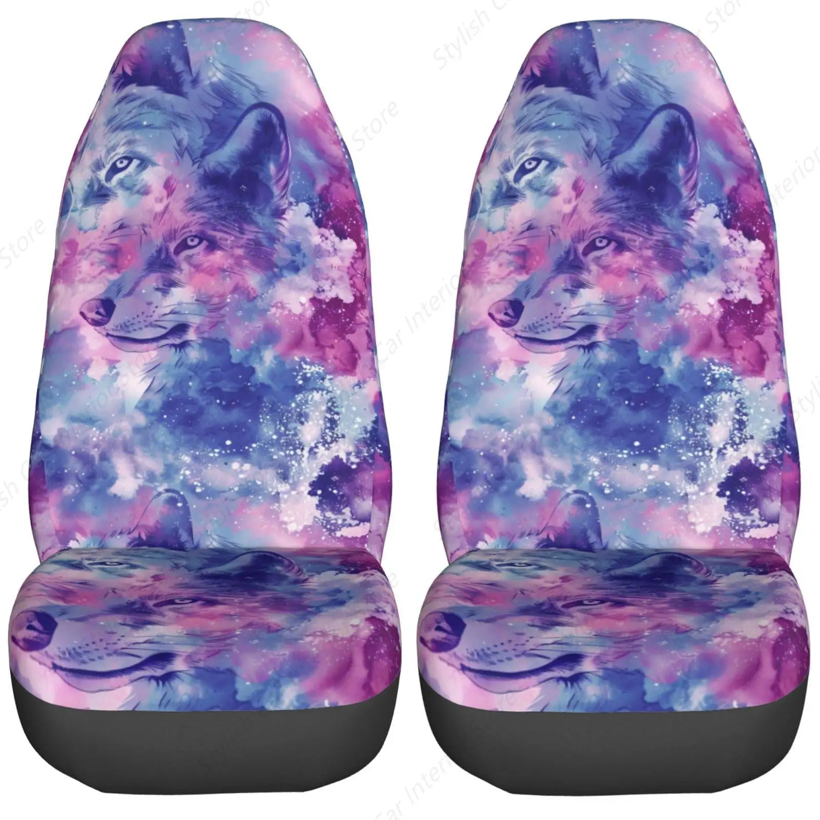 Galaxy Purple Wolf Car Seat Covers Set 2 Pcs Auto Interior Car Accessories Protetors Car Mat Covers Universal Fit Most Car SUV
Galaxy Purple Wolf Car Seat Covers Set 2 Pcs Auto Interior Car Accessories Protetors Car Mat Covers Universal Fit Most Car SUV