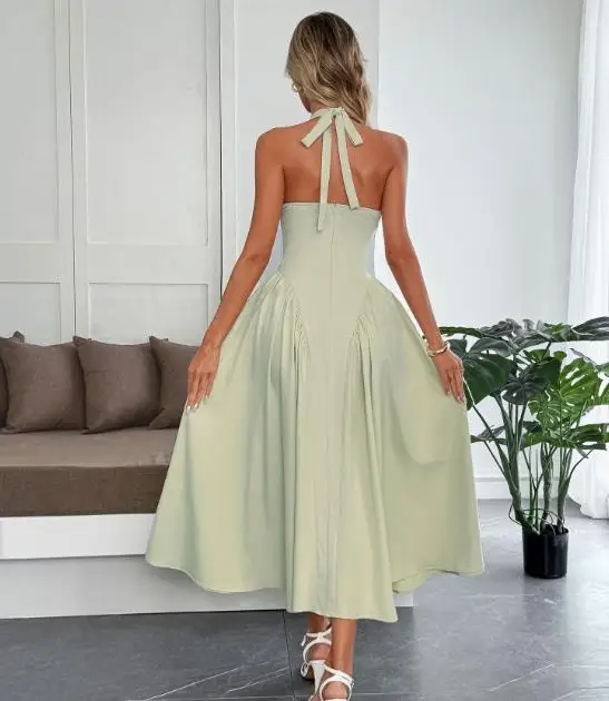 Elegant Long Dress French Style Deep V-Neck Solid Color Women's Clothing 2026 New Fashionable Gown
Elegant Long Dress French Style Deep V-Neck Solid Color Women's Clothing 2026 New Fashionable Gown