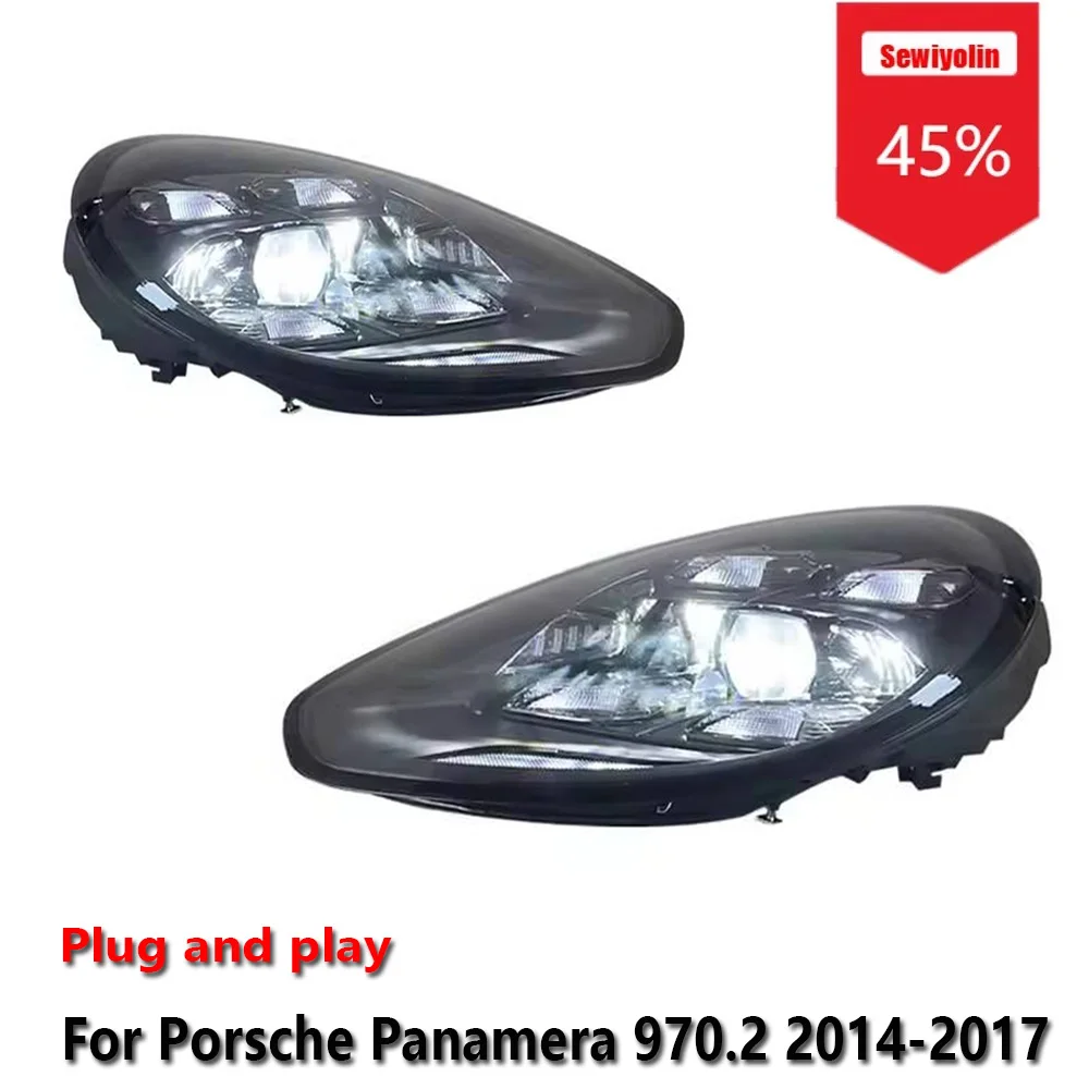 Sewiyolin Car LED Headlight Assemblies For Porsche Panamera 970.2 2014-2017 DRL Brake Turn Signal Lamp Plug and Play
Sewiyolin Car LED Headlight Assemblies For Porsche Panamera 970.2 2014-2017 DRL Brake Turn Signal Lamp Plug and Play