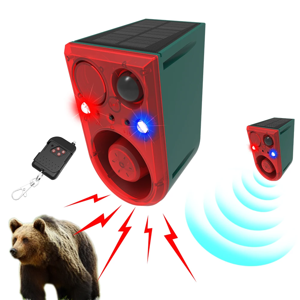 Solar Outdoor Motion Sensor Alarm with Remote Control Home Security Alarm Waterproof Animal Repeller for Yard Farm Garden
Solar Outdoor Motion Sensor Alarm with Remote Control Home Security Alarm Waterproof Animal Repeller for Yard Farm Garden