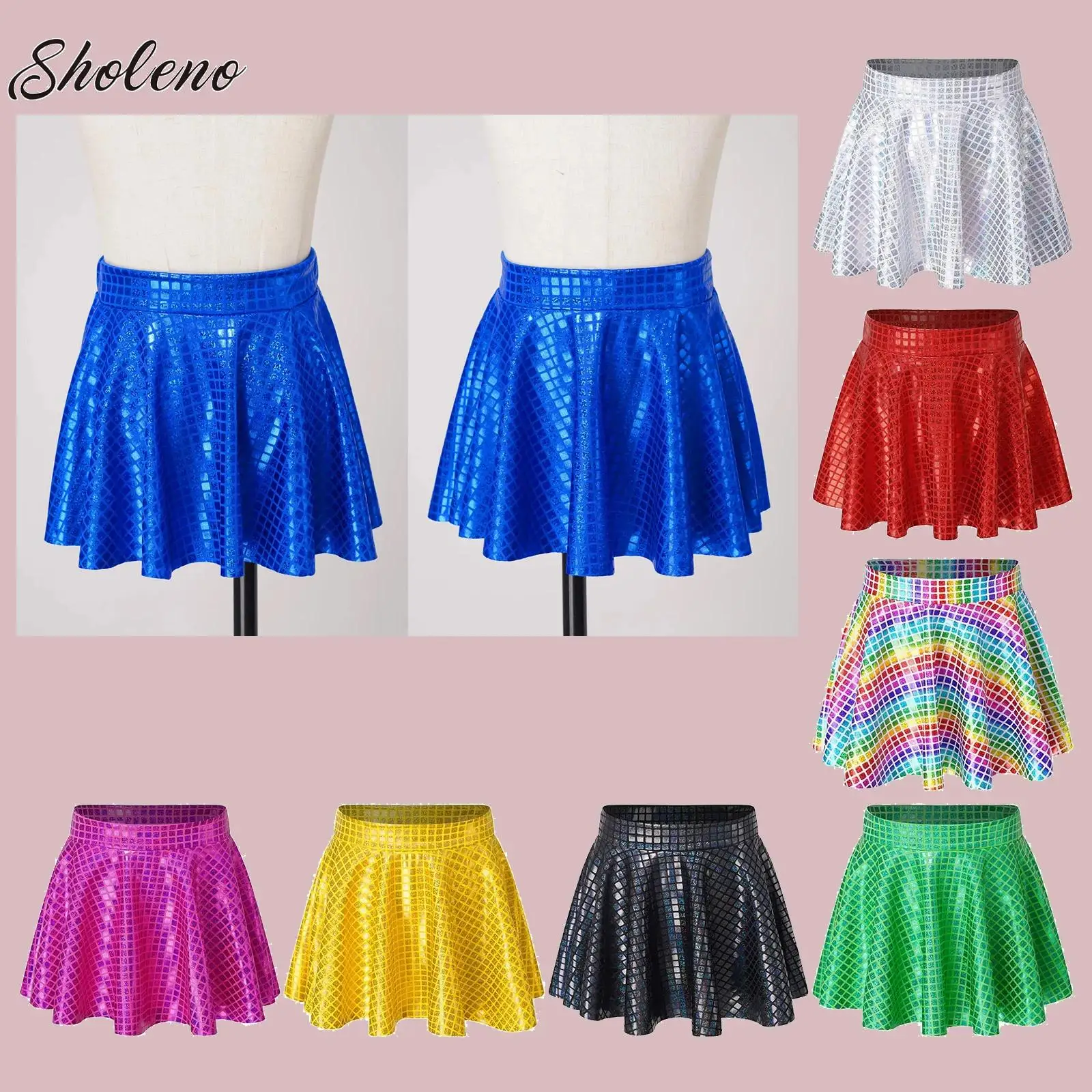 Kids Girls Jazz Dance Skirts Shiny Sequins Dancewear Metallic Pleated Miniskirts Shorts Bottoms Childs Party Performance Costume
Kids Girls Jazz Dance Skirts Shiny Sequins Dancewear Metallic Pleated Miniskirts Shorts Bottoms Childs Party Performance Costume