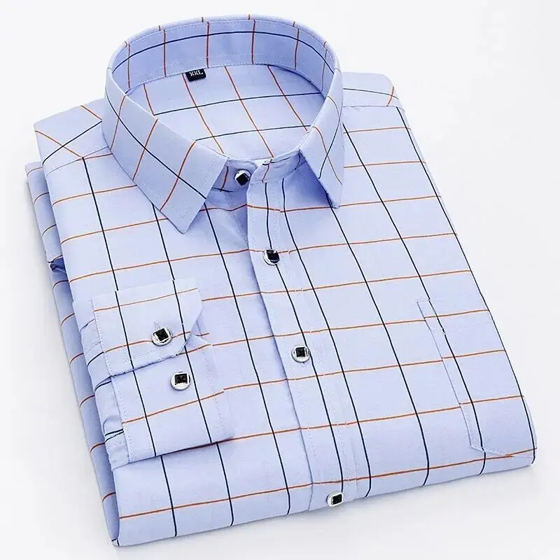 Fashionable Striped Long Sleeve Shirt with Pocket for Spring Autumn Korean Style Versatile Hairstylist Trendy Men's Button up
Fashionable Striped Long Sleeve Shirt with Pocket for Spring Autumn Korean Style Versatile Hairstylist Trendy Men's Button up
