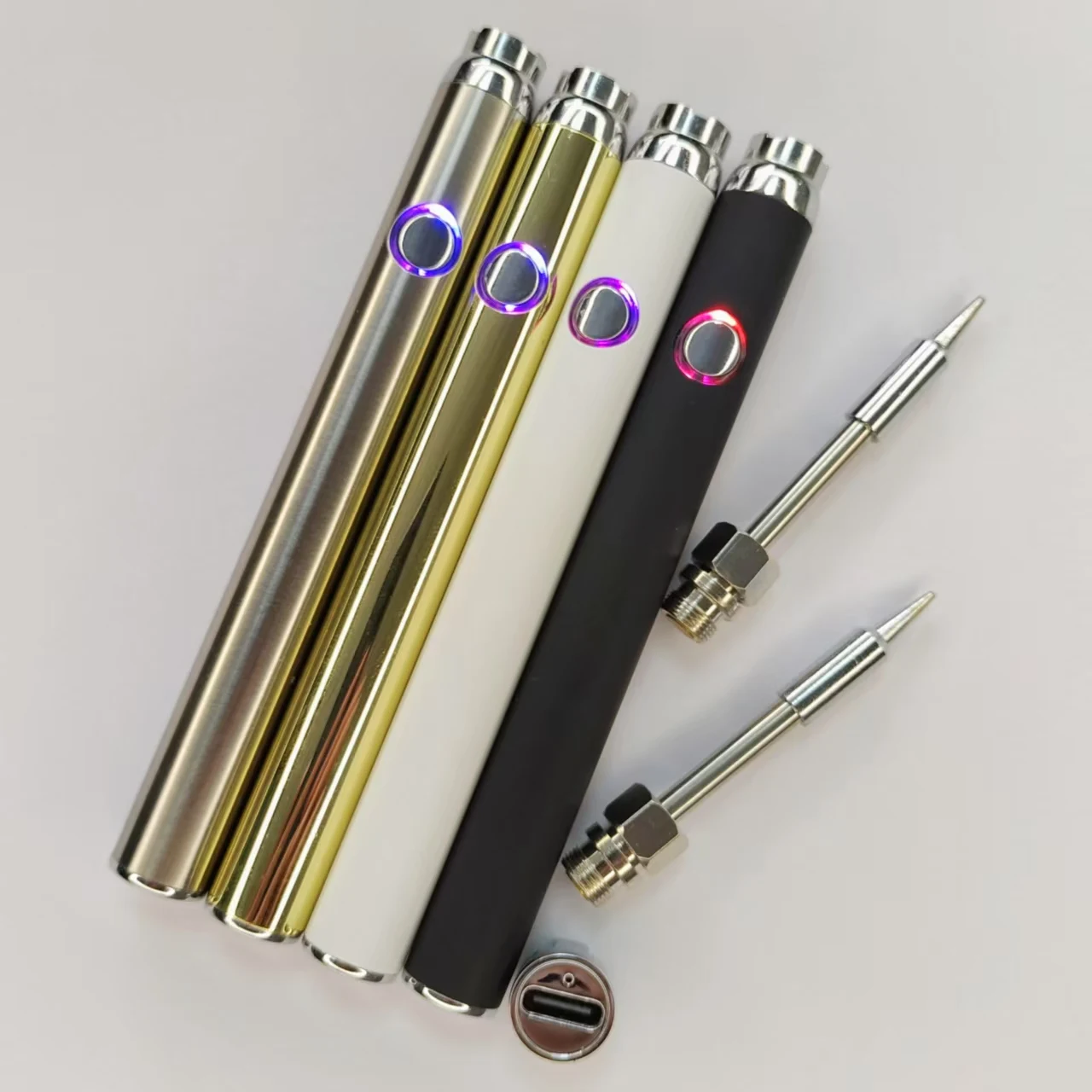 type-c ,1pcs Electrc Soldering Iron, 510 Battery Preheat 380mah,the mini light bulb,Adjustable Voltage,Electrc Soldering Tools
type-c ,1pcs Electrc Soldering Iron, 510 Battery Preheat 380mah,the mini light bulb,Adjustable Voltage,Electrc Soldering Tools