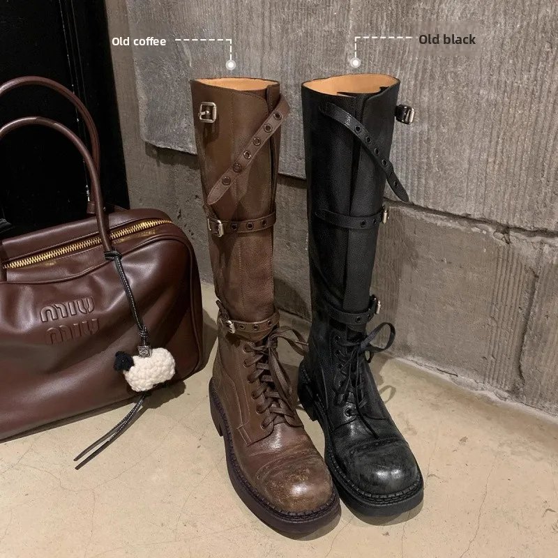 Ретро-ботинки для мотоциклистов, женские, осенне-зимние, высокие, с ремешком, синие, с круглым носком, на среднем каблуке, с резиновой подошвой
Ретро-ботинки для мотоциклистов, женские, осенне-зимние, высокие, с ремешком, синие, с круглым носком, на среднем каблуке, с резиновой подошвой