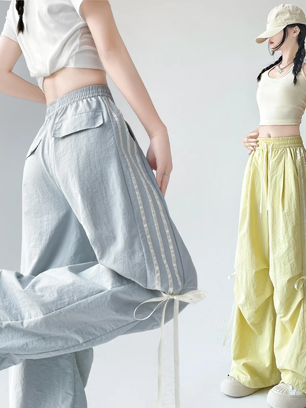 Спортивные повседневные брюки Sweet Knot Qui Dry для девочек-подростков, новые летние прямые длинные брюки с высокой талией
Спортивные повседневные брюки Sweet Knot Qui Dry для девочек-подростков, новые летние прямые длинные брюки с высокой талией