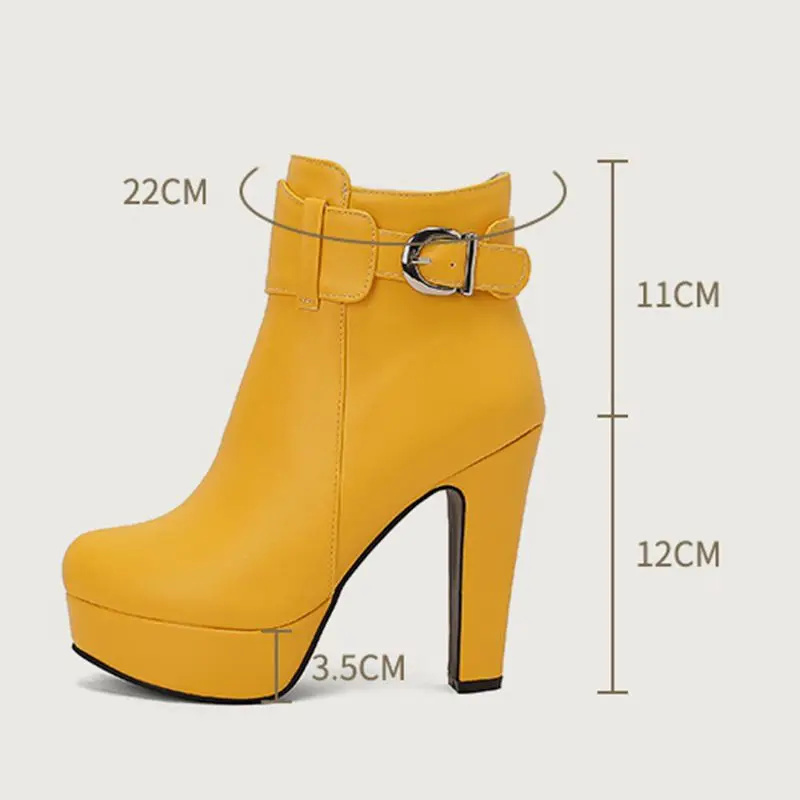 Girseaby Women Ankle Boots Round Toe Chunky High Heels 12cm Platform Big Size 49 50 Mature Daily Bota
Girseaby Women Ankle Boots Round Toe Chunky High Heels 12cm Platform Big Size 49 50 Mature Daily Bota