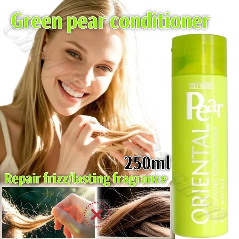 Green pear repair conditioner improves dry, frizzy and dull hair with advanced fragrance and lasting 250ml
Green pear repair conditioner improves dry, frizzy and dull hair with advanced fragrance and lasting 250ml