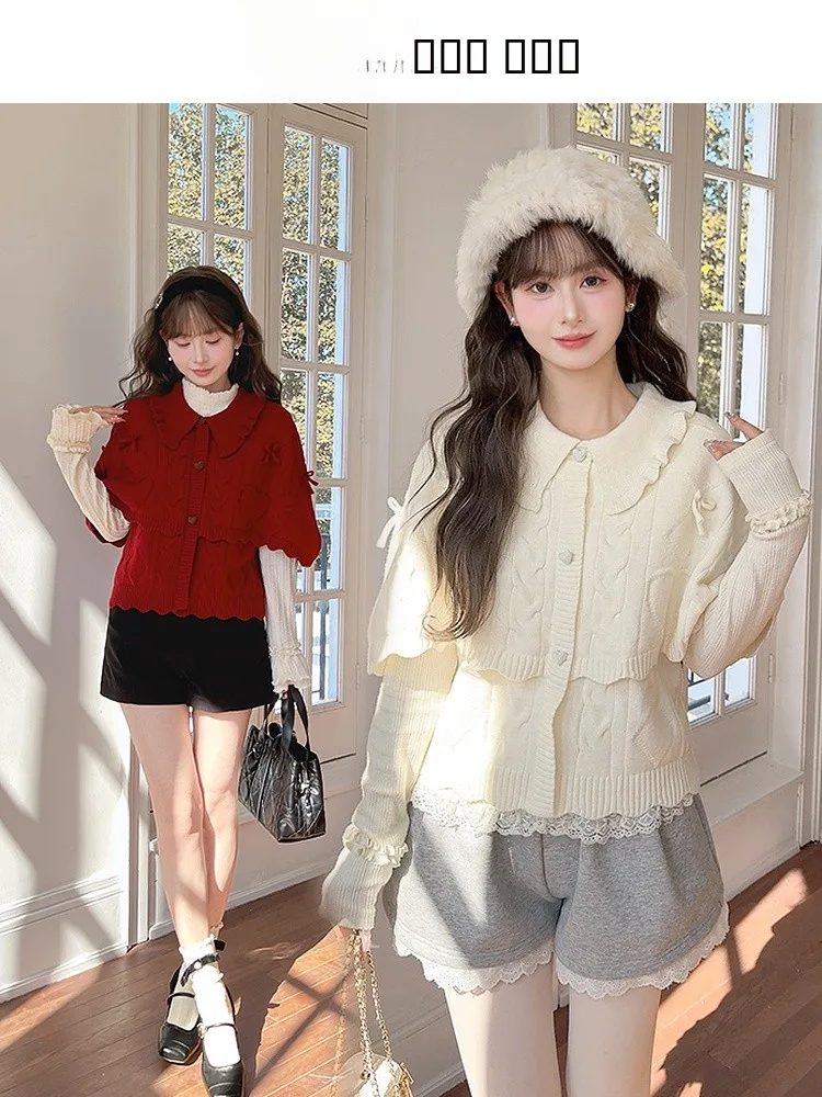 Sweet Sle Women's Knitted Open Cardigan Loose Fit Turn-down Collar Sweater Winter Faion Versatile oulder Design Casual ...
Sweet Sle Women's Knitted Open Cardigan Loose Fit Turn-down Collar Sweater Winter Faion Versatile oulder Design Casual ...