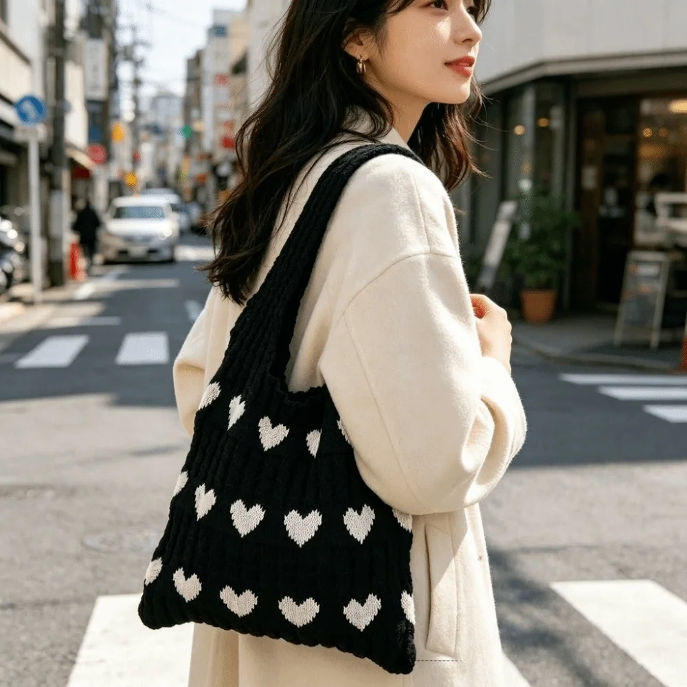 Hollow Out Knit Knitted Tote Bag Large Capacity Wide Shoulder Strap Shoulder Bag Open Top Lightweight Feel Handbag Beach Trip
Hollow Out Knit Knitted Tote Bag Large Capacity Wide Shoulder Strap Shoulder Bag Open Top Lightweight Feel Handbag Beach Trip