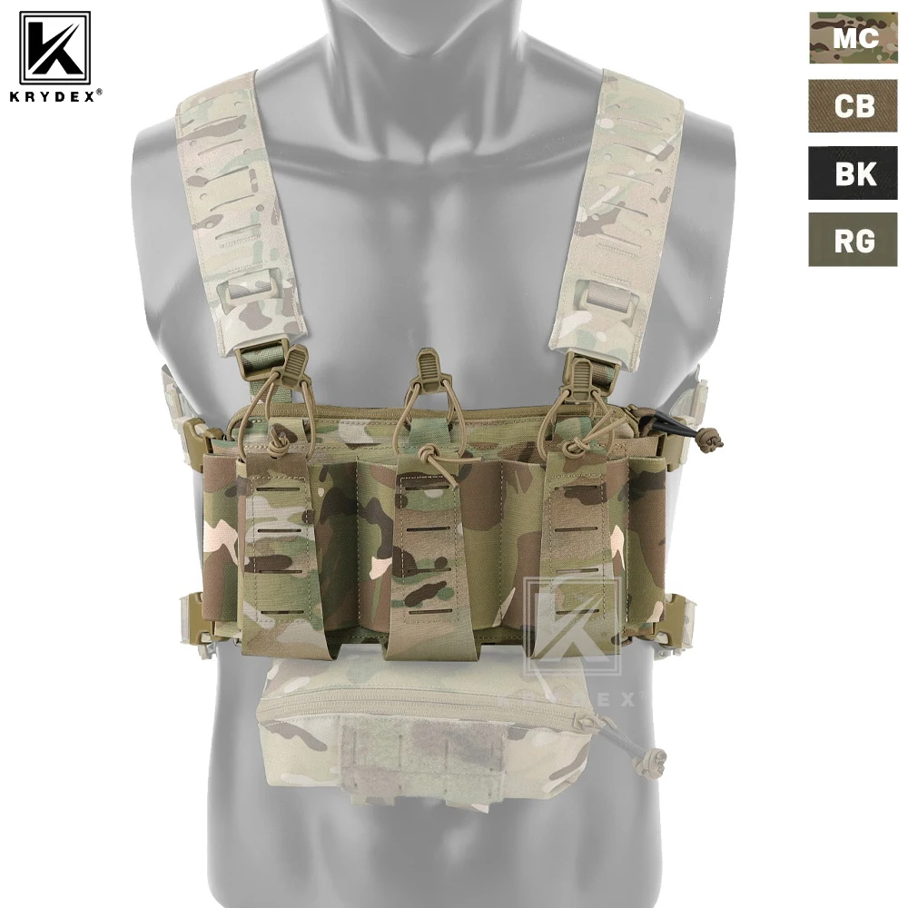 KRYDEX Tactical MOLLE Front Panel Triple Elastic 556 Magazine Pouch Placard GP Pouch Low-Profile Mag Holders for Chest Rig Vest
KRYDEX Tactical MOLLE Front Panel Triple Elastic 556 Magazine Pouch Placard GP Pouch Low-Profile Mag Holders for Chest Rig Vest