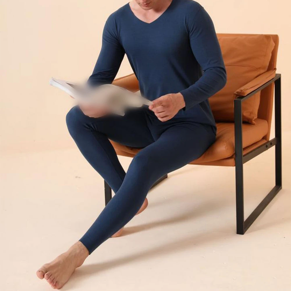 Men's Warmth Preservation Fleece Lined Long Sleeve Round Neck Base Layer Shirt Autumn Winter Thermal Underwear Seamless Set
Men's Warmth Preservation Fleece Lined Long Sleeve Round Neck Base Layer Shirt Autumn Winter Thermal Underwear Seamless Set
