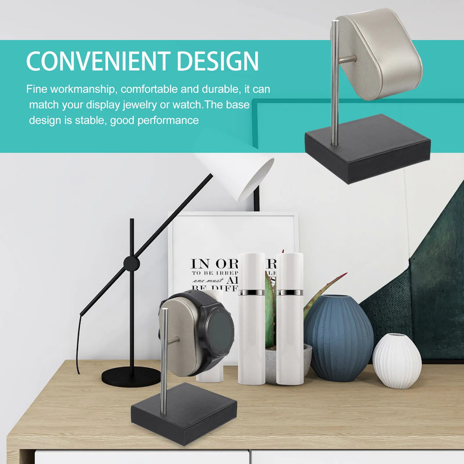 Подставка для часов с элегантным C-образным кольцом, гладкая, устойчивая к царапинам, для хранения часов, браслетов и ювелирных изделий, 1 шт.
Подставка для часов с элегантным C-образным кольцом, гладкая, устойчивая к царапинам, для хранения часов, браслетов и ювелирных изделий, 1 шт.