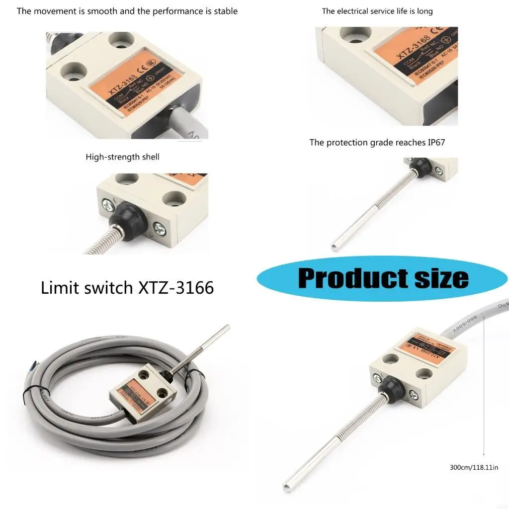 H58C Heavy Duty Waterproof Limit Switches High Sensitivity Mechanical Actuator Spring Sensing Limiting Travel Switches
H58C Heavy Duty Waterproof Limit Switches High Sensitivity Mechanical Actuator Spring Sensing Limiting Travel Switches