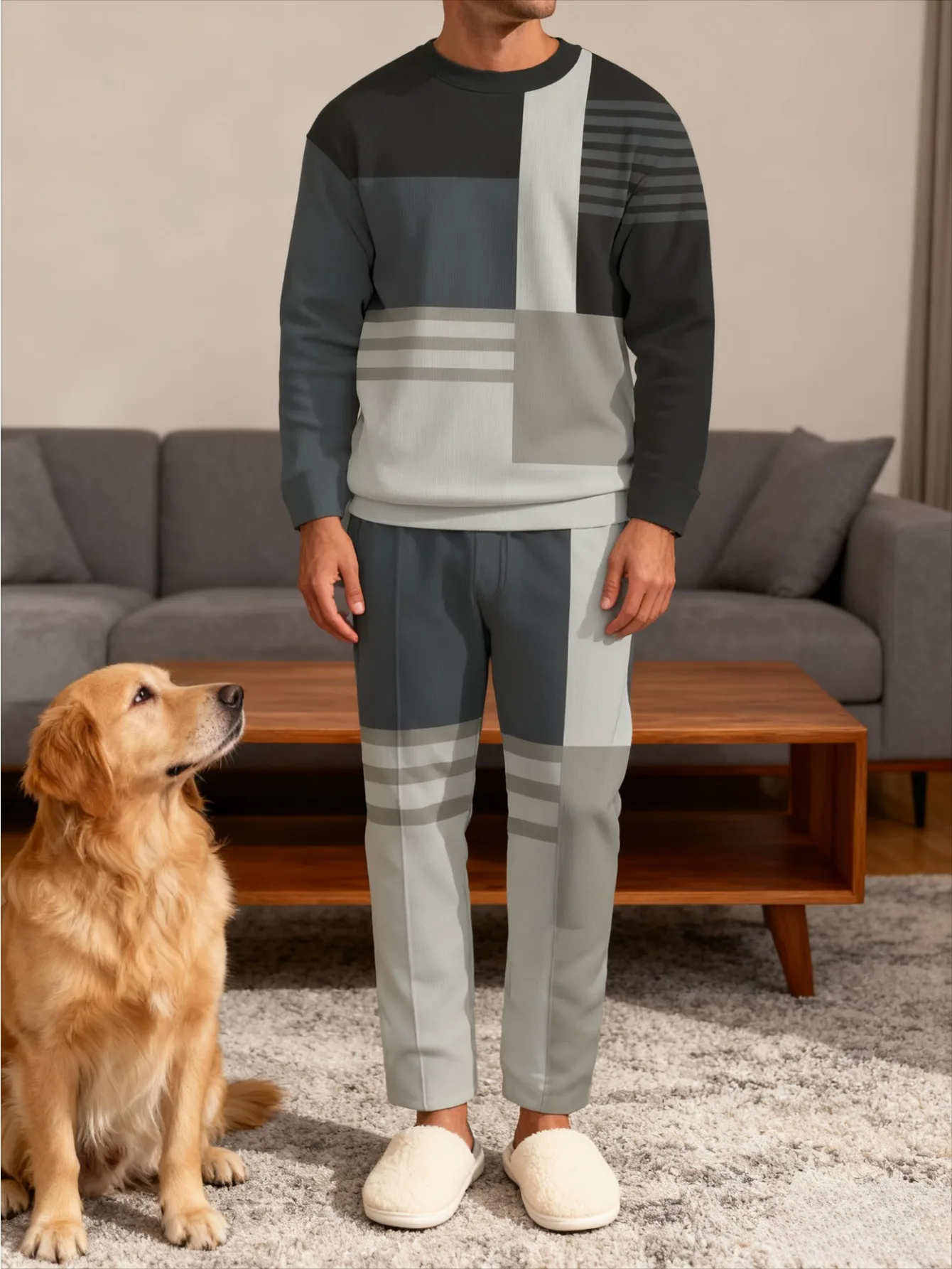 2-piece Men's Dual-use Casual Set for Home and Outdoor Wear - Versatile Fit + Breathable and Skin-friendly
2-piece Men's Dual-use Casual Set for Home and Outdoor Wear - Versatile Fit + Breathable and Skin-friendly