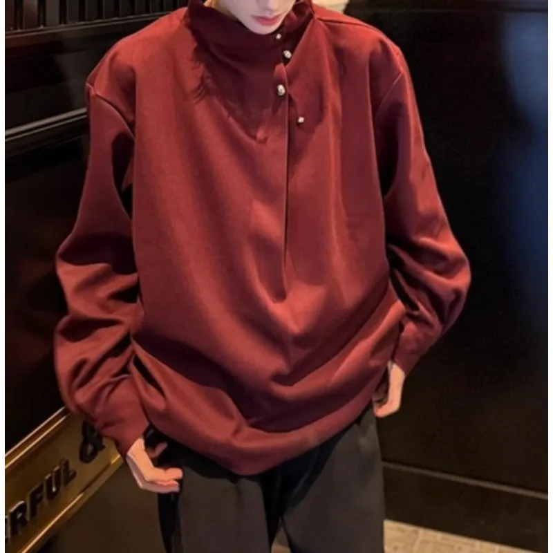 Solid Color Casual Shirt Men's Spring and Autumn New High-end Ruffian Handsome Shirt Cleanfit Korean Version Pullover Top
Solid Color Casual Shirt Men's Spring and Autumn New High-end Ruffian Handsome Shirt Cleanfit Korean Version Pullover Top