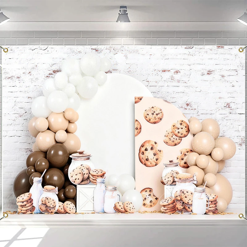 LS Photography Background Arch Balloon Brick Wall Cookie Milk Decor Birthday Party Cake Smash Kid Portrait Photo Backdrop Studio
LS Photography Background Arch Balloon Brick Wall Cookie Milk Decor Birthday Party Cake Smash Kid Portrait Photo Backdrop Studio