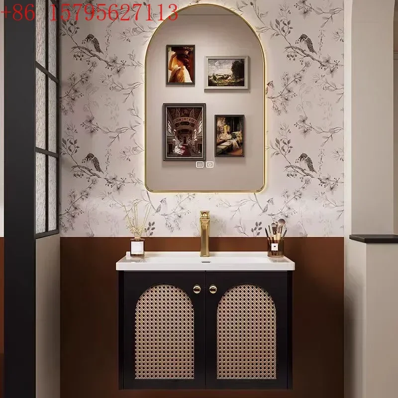 FGMobile da bagno in quercia retrò, combinazione di mobili da bagno con lavabo integrato in ceramica
FGMobile da bagno in quercia retrò, combinazione di mobili da bagno con lavabo integrato in ceramica