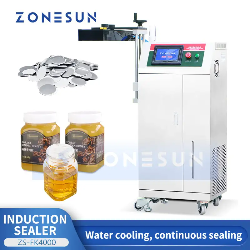 ZOWSUN ZS-FK4000 Water-cooled Bottle Neck Aluminum Foil Continuous Induction Sealing Machine
ZOWSUN ZS-FK4000 Water-cooled Bottle Neck Aluminum Foil Continuous Induction Sealing Machine