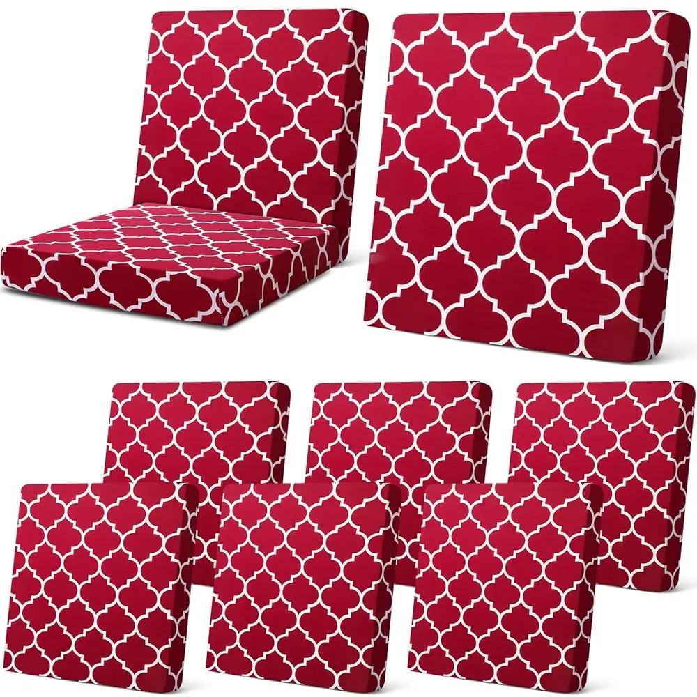 8 Pcs Patio Stretch Sofa Cushion Covers Stripe Outdoor Cushion Covers Replacement Patio Furniture Couch Slipcovers Chair Seat
8 Pcs Patio Stretch Sofa Cushion Covers Stripe Outdoor Cushion Covers Replacement Patio Furniture Couch Slipcovers Chair Seat