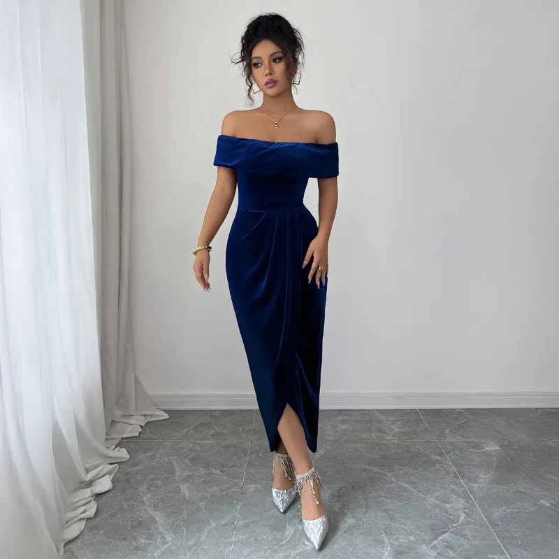 European American Elegant Style Tube Top Solid Color High-end Long Skirt Dress for Women Autumn Winter
European American Elegant Style Tube Top Solid Color High-end Long Skirt Dress for Women Autumn Winter