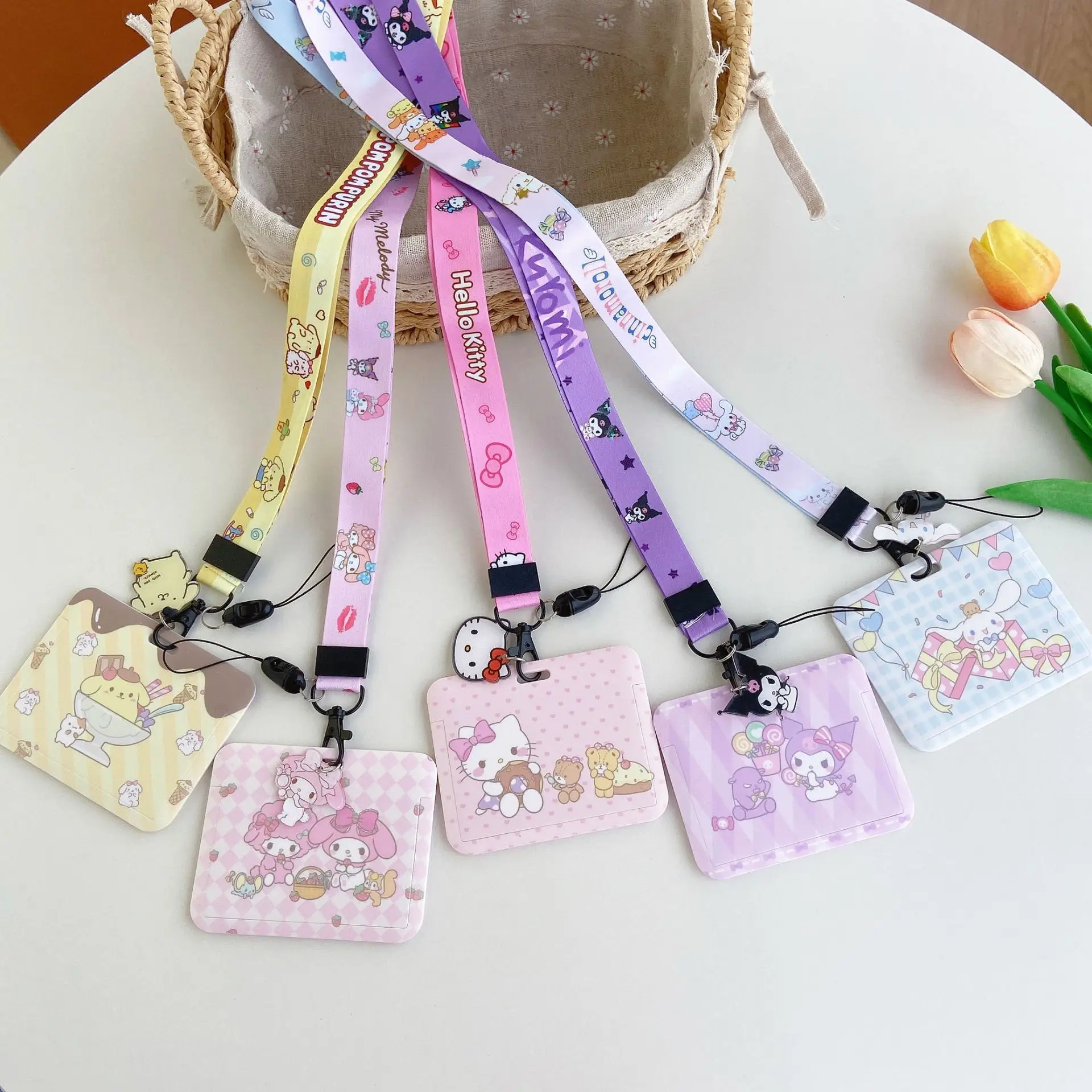 Cute Kuromi Campus Card Holder Lanyard ID Badge Student ID Anti-Lost Card Meal Card Work Badge Neck Strap Holiday Gift
Cute Kuromi Campus Card Holder Lanyard ID Badge Student ID Anti-Lost Card Meal Card Work Badge Neck Strap Holiday Gift