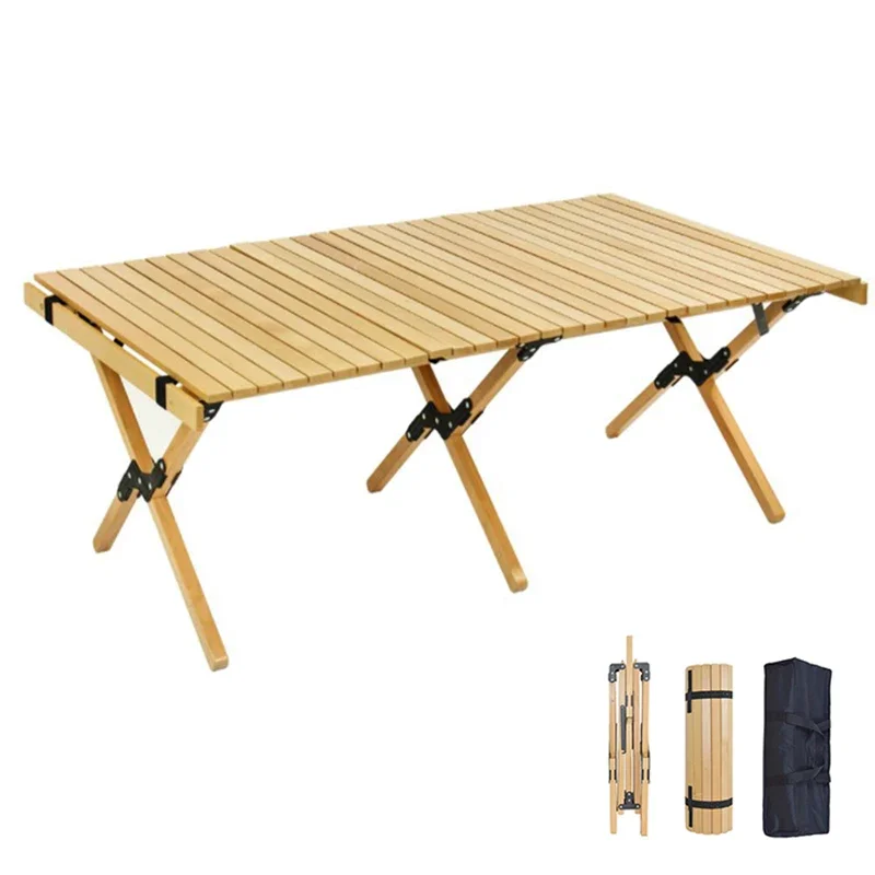 Portable Folding Wood Table Camping Picnic BBQ Egg Roll Table Outdoor Indoor All-Purpose Foldable Table Furniture Equipment
Portable Folding Wood Table Camping Picnic BBQ Egg Roll Table Outdoor Indoor All-Purpose Foldable Table Furniture Equipment