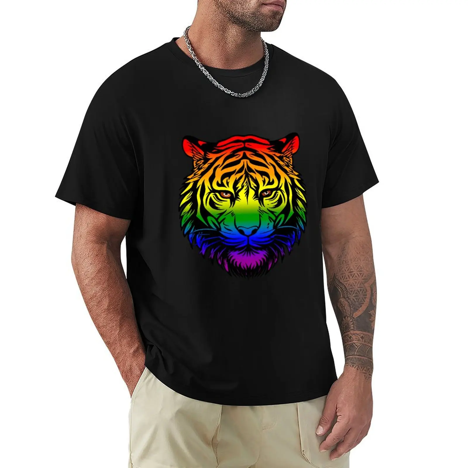 Tiger Head with LGBTQ Rainbow Pride Flag Colors, Cool Rainbow Design T-Shirt sweat customizeds mens t shirts
Tiger Head with LGBTQ Rainbow Pride Flag Colors, Cool Rainbow Design T-Shirt sweat customizeds mens t shirts