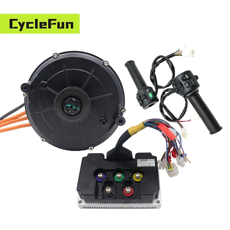 QS165 5000W Peak 10000W 6500RPM V2 Belt Design QS Mid-Drive Motor with ND72680 Controller and Throttle For Sur-ron Light Bee
QS165 5000W Peak 10000W 6500RPM V2 Belt Design QS Mid-Drive Motor with ND72680 Controller and Throttle For Sur-ron Light Bee