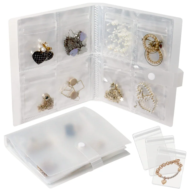 84/120/160 Grid Jewelry Book Storage Organizer Folder Booklets for Fashion Fine Jewelry Collection Anti-oxidation Organize Bag
84/120/160 Grid Jewelry Book Storage Organizer Folder Booklets for Fashion Fine Jewelry Collection Anti-oxidation Organize Bag