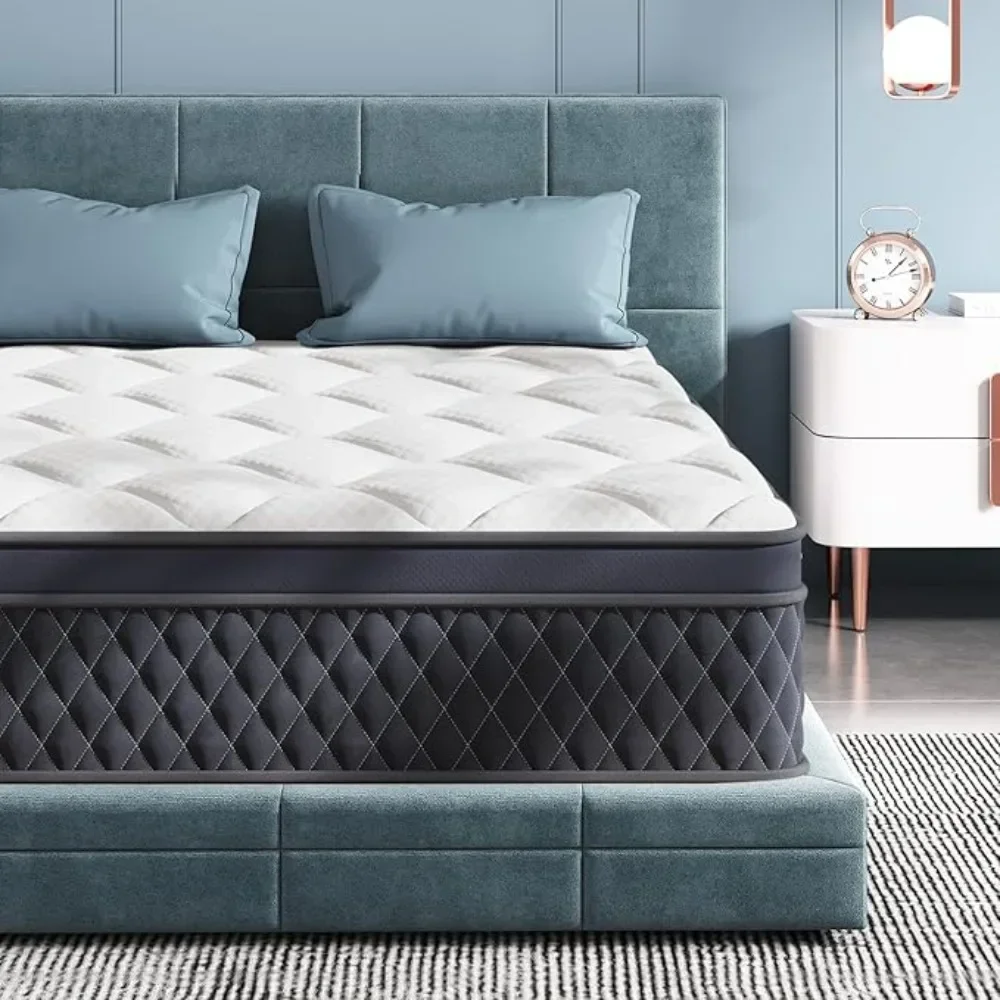 Матрас King Size, 12-дюймовый гибридный матрас из пены с эффектом памяти, кровать для снятия давления в коробке, отдельные карманные пружины
Матрас King Size, 12-дюймовый гибридный матрас из пены с эффектом памяти, кровать для снятия давления в коробке, отдельные карманные пружины