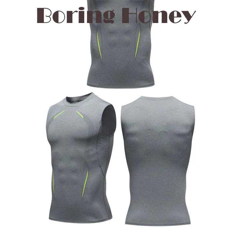 Boring Honey Vest Men's Tight-Fitting Elastic Body-Building Sports Fitness Clothes Training Basketball Fitness Running Top Men's
Boring Honey Vest Men's Tight-Fitting Elastic Body-Building Sports Fitness Clothes Training Basketball Fitness Running Top Men's