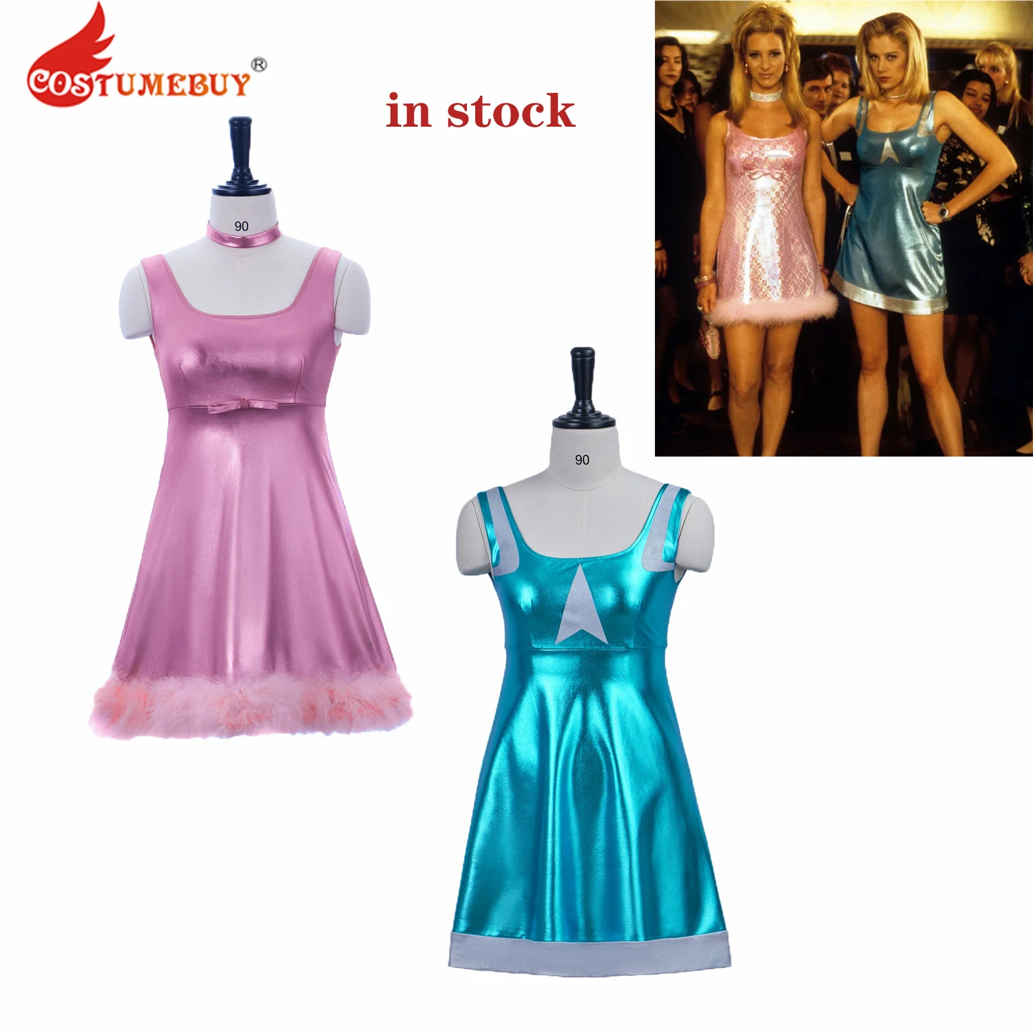 Women's Romy and Michele's High School Reunion Cosplay Costume Romy Blue Dress Michele Pink Dress Sexy Mini Dress for Halloween
Women's Romy and Michele's High School Reunion Cosplay Costume Romy Blue Dress Michele Pink Dress Sexy Mini Dress for Halloween
