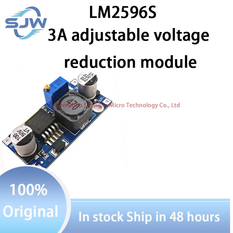 Adjustable Output LM2596S Step Down Module DC to DC Buck Converter Voltage Regulator Conversion Power Supply Module LM2596
Adjustable Output LM2596S Step Down Module DC to DC Buck Converter Voltage Regulator Conversion Power Supply Module LM2596