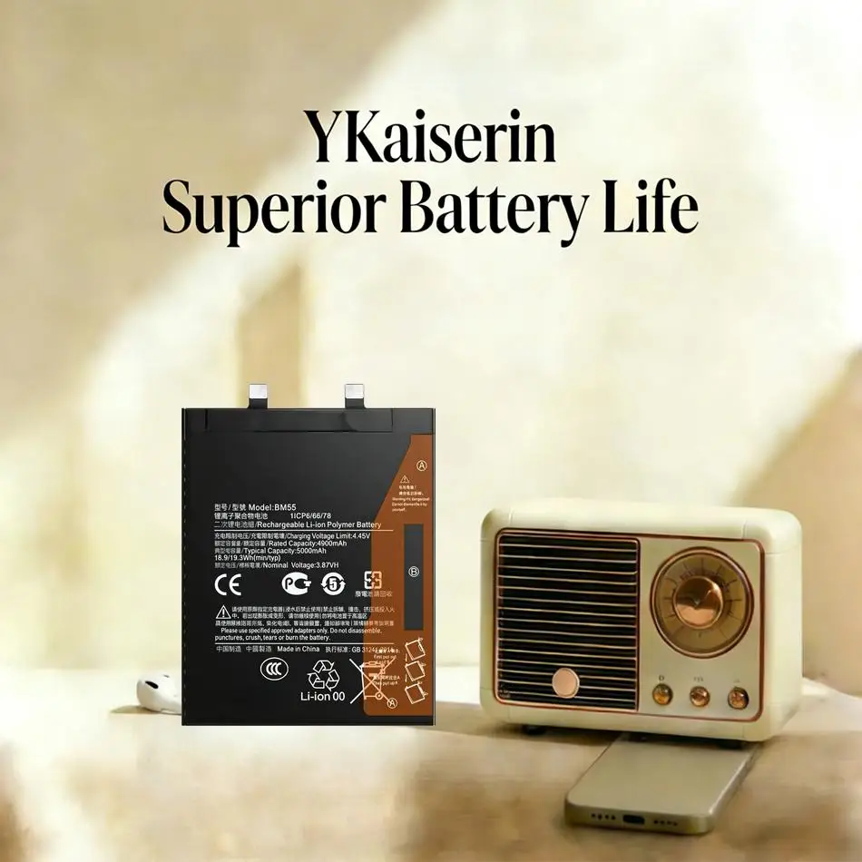 Безопасная высокоэффективная батарея BM55 для мобильного телефона Xiaomi 11 Pro, 4900 мАч
Безопасная высокоэффективная батарея BM55 для мобильного телефона Xiaomi 11 Pro, 4900 мАч