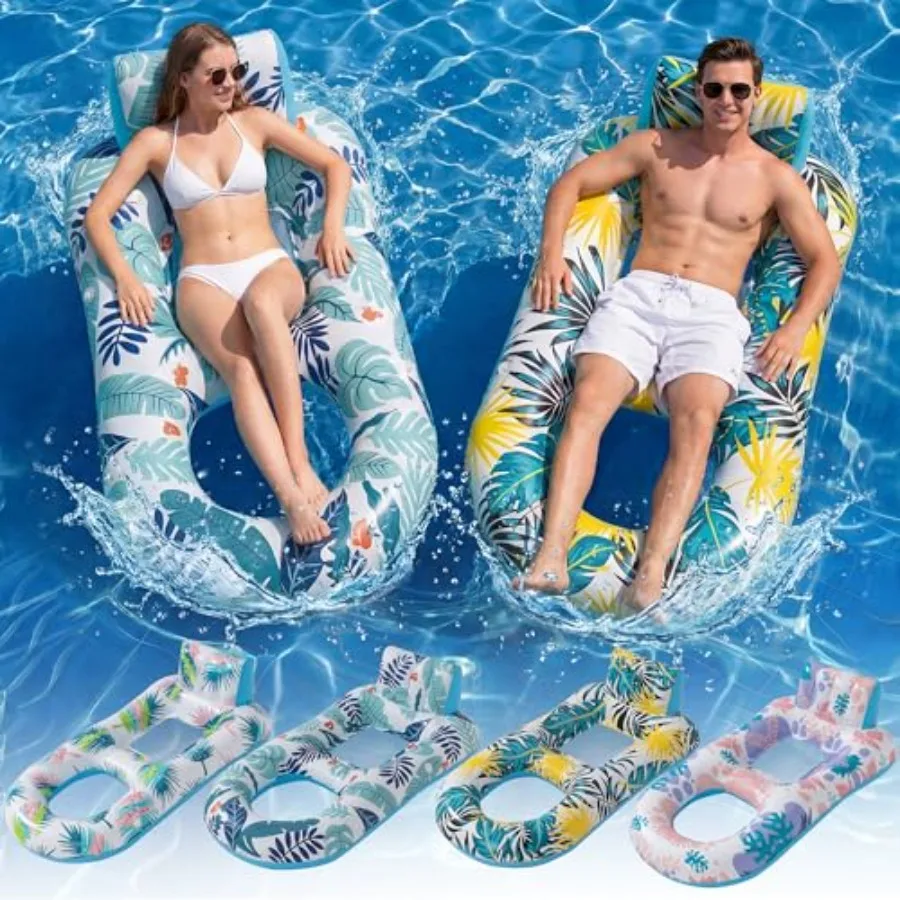 Inflatable Heavy Duty Pool Floats Lounger for Adult Use, PVC Multicolor with Backrest Footrest, Durable Pool Rafts Floaties for
Inflatable Heavy Duty Pool Floats Lounger for Adult Use, PVC Multicolor with Backrest Footrest, Durable Pool Rafts Floaties for