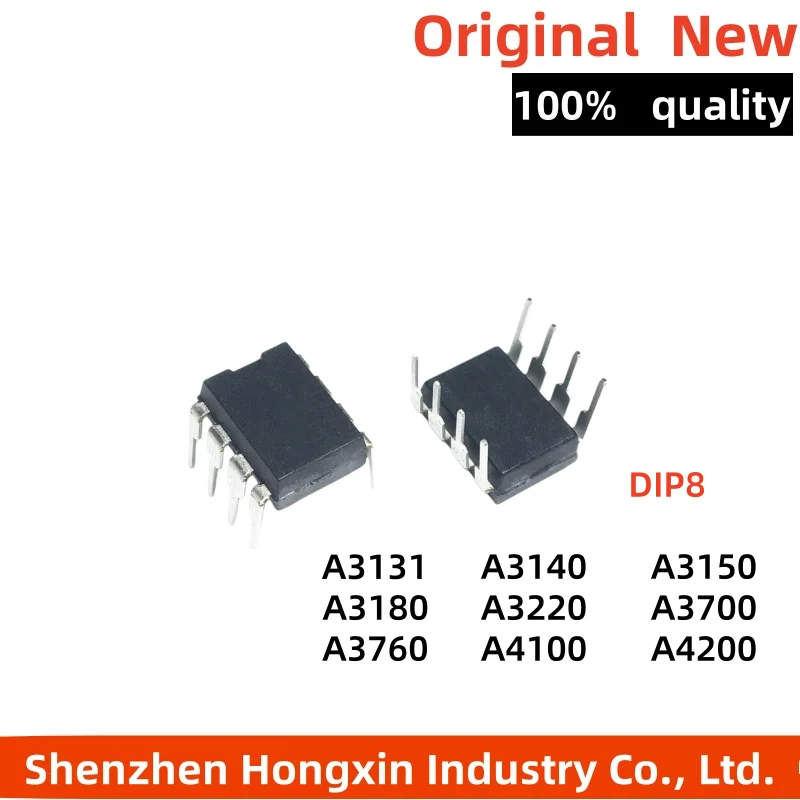 5-10 pieces of HCPL-3131/A3140/3150/3180/3220/3700/3760/4100/42000-000E DIP8 optocouplers
5-10 pieces of HCPL-3131/A3140/3150/3180/3220/3700/3760/4100/42000-000E DIP8 optocouplers