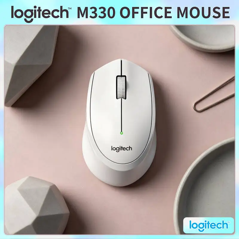 Logitech M330 Silent Plus Wireless Mouse 2.4GHz USB Receiver Ergonomic Shape Comfortable Firm for Desktop Office Laptop Desk
Logitech M330 Silent Plus Wireless Mouse 2.4GHz USB Receiver Ergonomic Shape Comfortable Firm for Desktop Office Laptop Desk