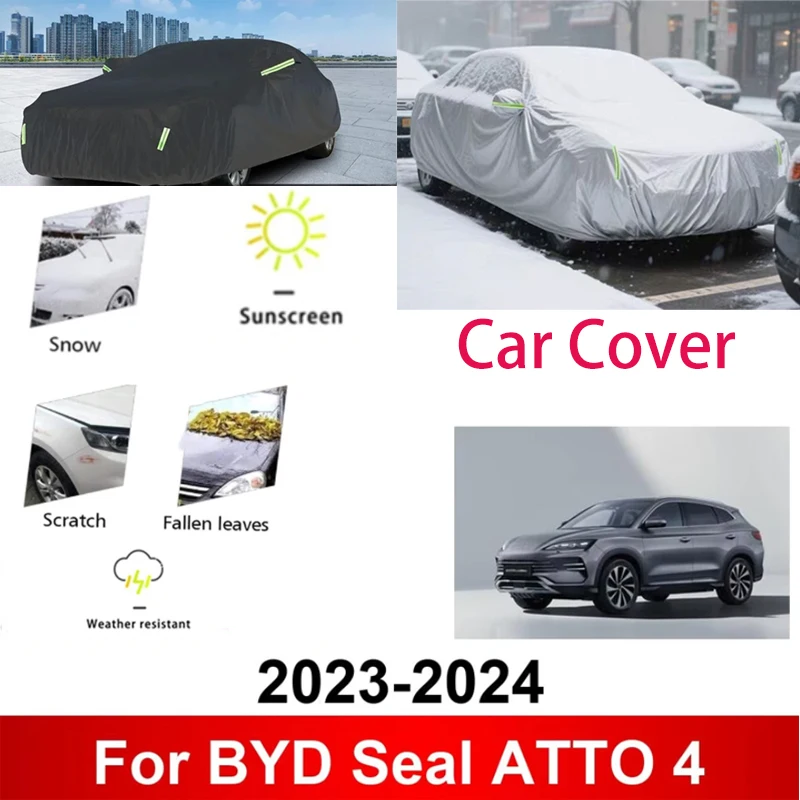Car Covers for BYD Seal ATTO 4 2023-2024 Full Car Covers Outdoor Sun Anti UV Rain Snow Dust Protection Oxford Cloth Accessories
Car Covers for BYD Seal ATTO 4 2023-2024 Full Car Covers Outdoor Sun Anti UV Rain Snow Dust Protection Oxford Cloth Accessories