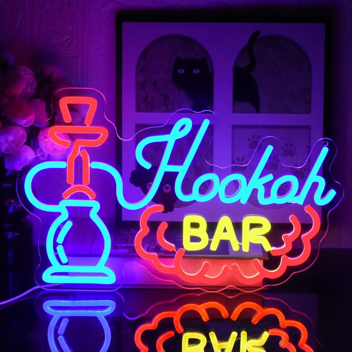 Hookah Neon Sign Nargile Colorful LED Lights for Shisha Bars Lounges Decor Man Cave Hookah Shops Vape Bars Vapor Lounges Decor
Hookah Neon Sign Nargile Colorful LED Lights for Shisha Bars Lounges Decor Man Cave Hookah Shops Vape Bars Vapor Lounges Decor