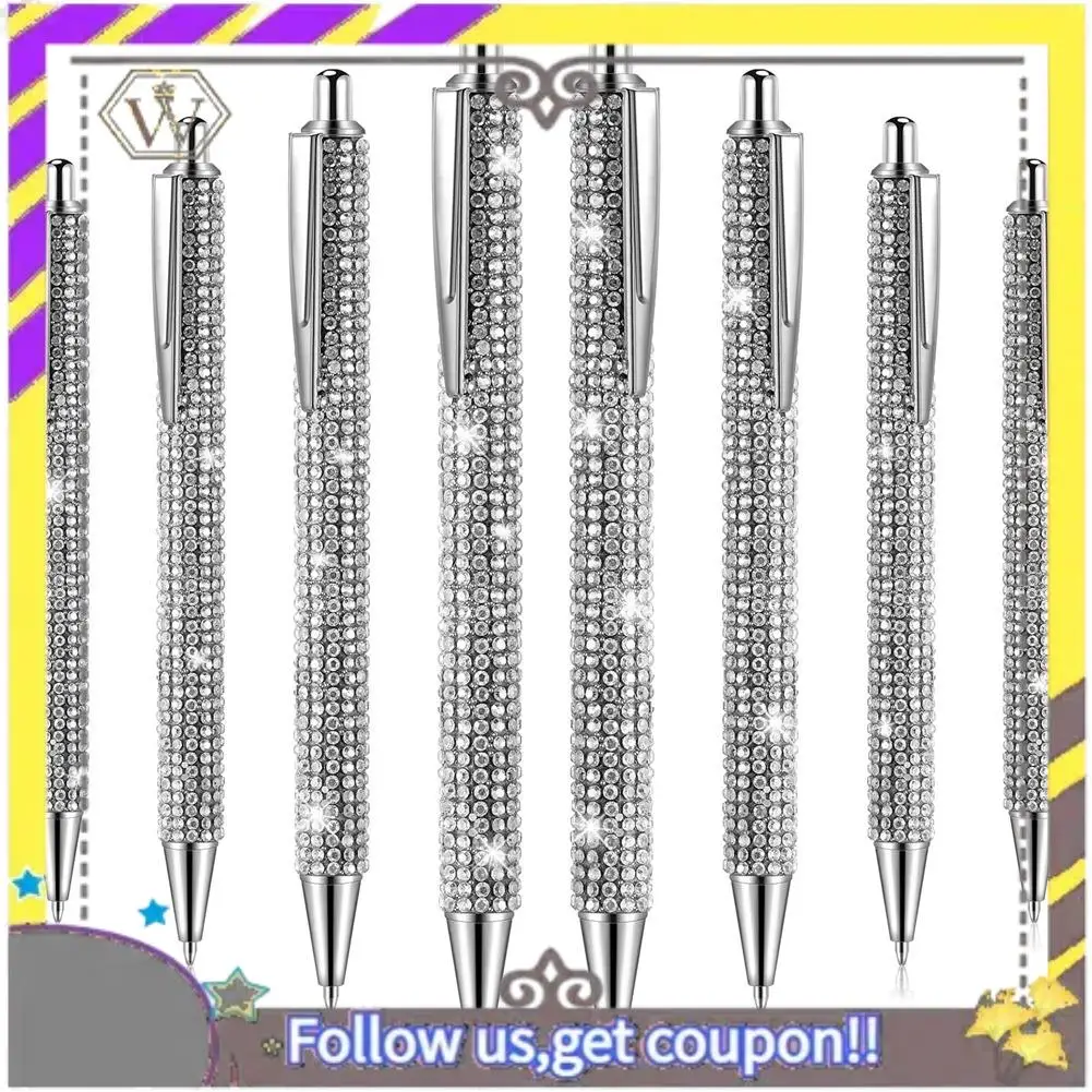 New 8Pcs Cute Pen Bling Diamond Pens Christmas Rhinestones Gift Metal Ballpoint Pens Fancy Sparkly Crystal Pens
New 8Pcs Cute Pen Bling Diamond Pens Christmas Rhinestones Gift Metal Ballpoint Pens Fancy Sparkly Crystal Pens