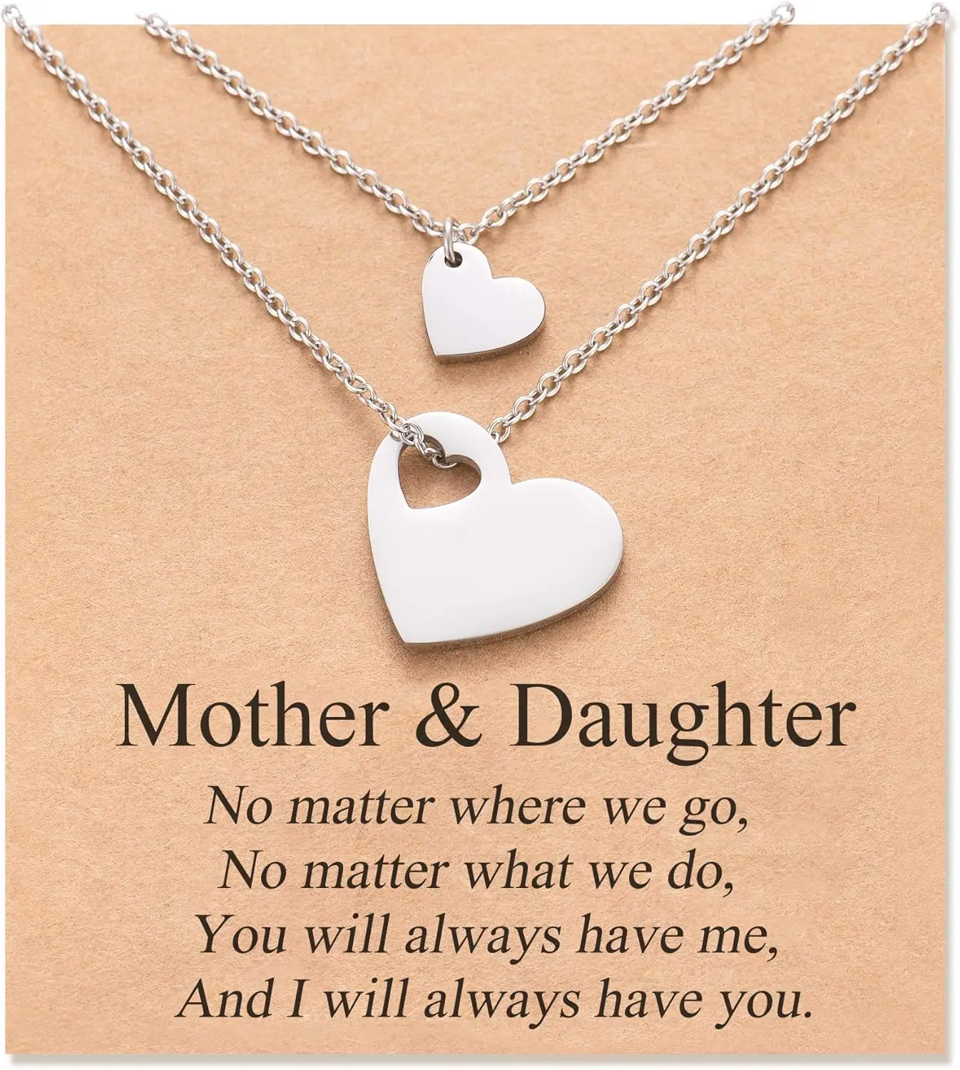 Mother Daughter Necklace Set for 2/3 Mothers Day Gifts for Mom Daughter Matching Heart Jewelry Mom Gifts
Mother Daughter Necklace Set for 2/3 Mothers Day Gifts for Mom Daughter Matching Heart Jewelry Mom Gifts