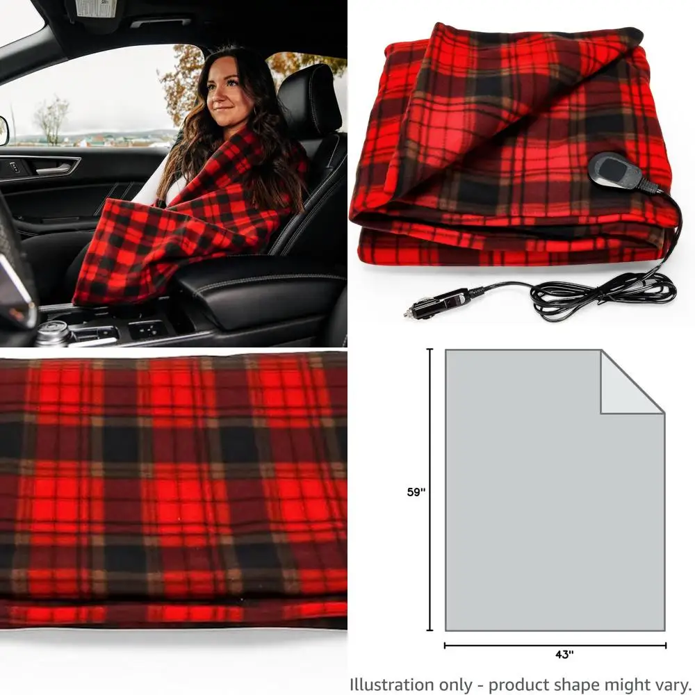Дорожное одеяло с подогревом для автомобилей и автофургонов — электрическое одеяло с шнуром питания длиной 7 футов, совместимым с автомобильными розетками 12 В — размеры 59 дюймов
Дорожное одеяло с подогревом для автомобилей и автофургонов — электрическое одеяло с шнуром питания длиной 7 футов, совместимым с автомобильными розетками 12 В — размеры 59 дюймов
