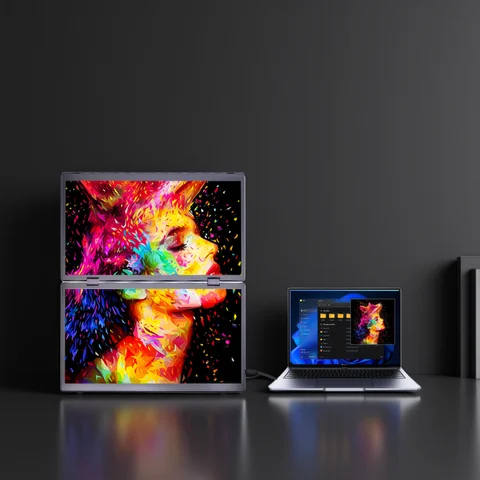 15,6 inch draagbare monitor Dual Screen 1080P IPS extern tweede scherm voor Mac Laptop PC Switch2 Xbox PS4/5 Xbox schip uit de VS