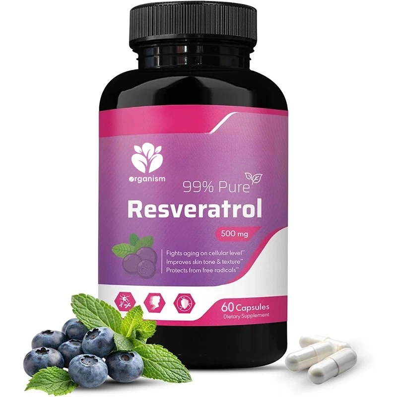 Pure white resveratrol supplement -500mg, 99% pure antioxidant, 60 capsules for healthy aging, skin and overall health
Pure white resveratrol supplement -500mg, 99% pure antioxidant, 60 capsules for healthy aging, skin and overall health