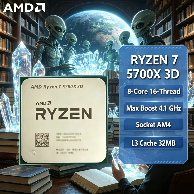 Cache-boosted 2026 Fresh Stock AMD R7 5700X3D CPU 8C16T 3.0GHz(4.1GHz) Zen3 7NM 96MB 3D V-Cache AM4 105W Gaming Bulk CPU
Cache-boosted 2026 Fresh Stock AMD R7 5700X3D CPU 8C16T 3.0GHz(4.1GHz) Zen3 7NM 96MB 3D V-Cache AM4 105W Gaming Bulk CPU